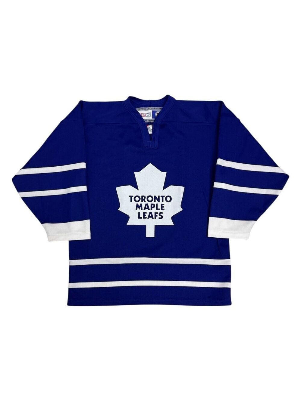 TORONTO MAPLE LEAFS NHL Vintage Y2K Blue CCM Hockey Jersey Youth L/XL